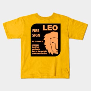 Zodiac Leo Kids T-Shirt